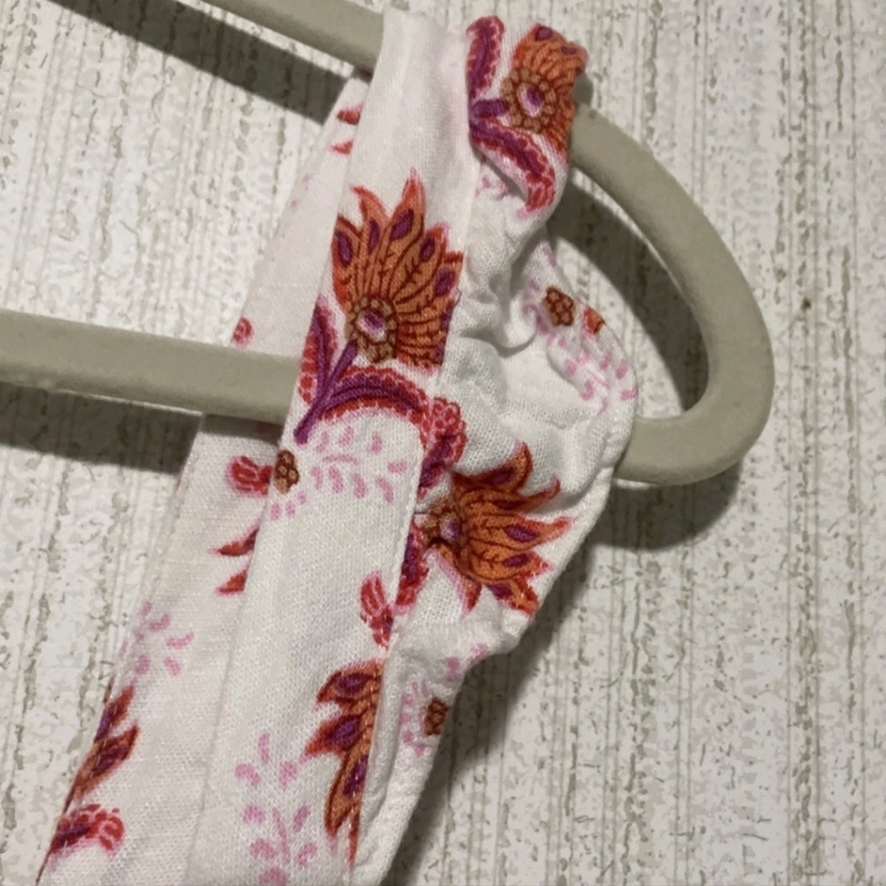 J. Crew Size 12 Linen Blend Floral Sundress Ruffle Accents Pockets - Picture 6 of 12